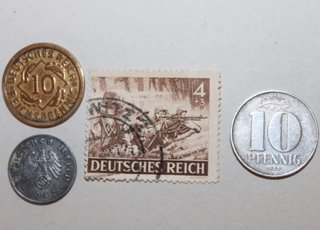 Sello y Moneda Nazi, ORIGINAL Tercer Reich
