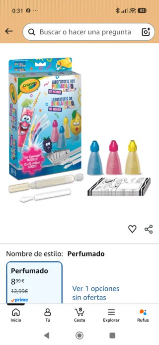 Laboratorio Rotuladores Olorosos Crayola