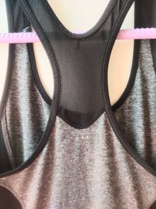 Top deportivo Racerback Slim Fit Color Block Gym