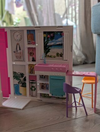 Casa de Barbie portátil y plegable original