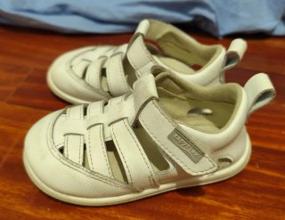 Sandalias Zapyflex Talla 21 Blancas barefoot