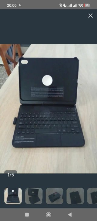 Funda Teclado Negra iPad 10ª Gen