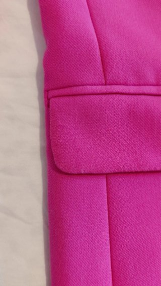 ZARA Buttoned Tailored Blazer Fitted Fuchsia Pink