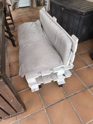 2 Sofás Palets con Ruedas