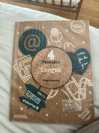 Libros Lengua 4 primaria Anaya, 2do y 3er trimestr