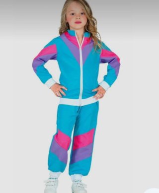Disfraz Conjunto 80s Unisex Talla 130