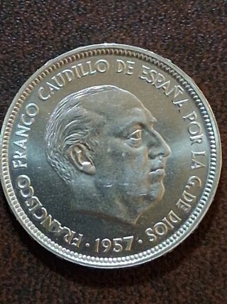 50 Pesetas 1957*72 Estado Español
