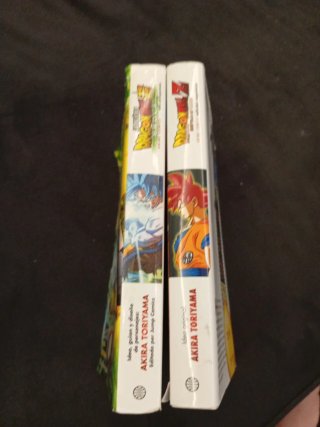 2 Libros de Dragón Ball: Battle off Gods y Broly.