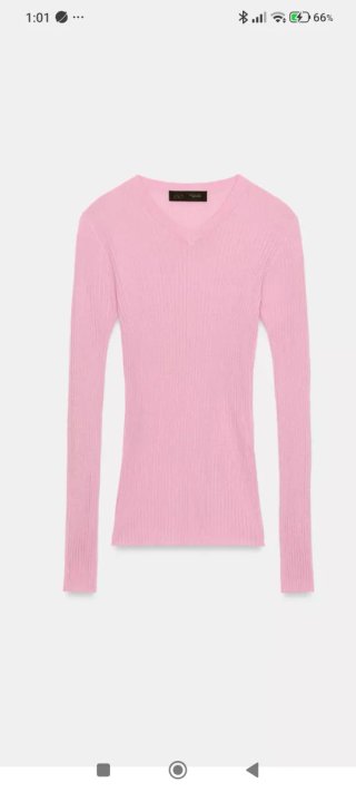 Jersey Zara punto rosa talla M