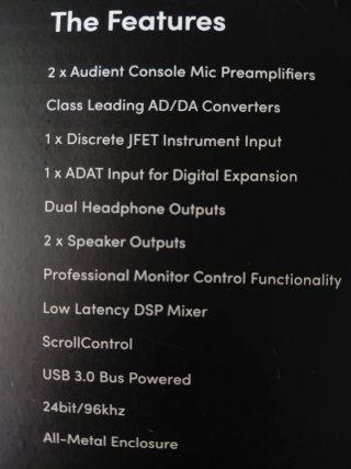 Tarjeta de sonido AUDIENT iD14 MkII