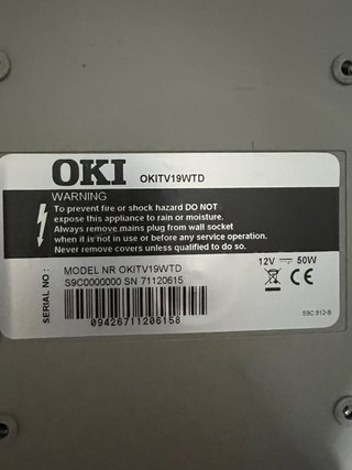 Televisión OKI HD TDT Integrado