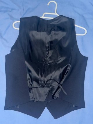 Chaleco Sastre Zara Mujer Negro/Azul Talla M