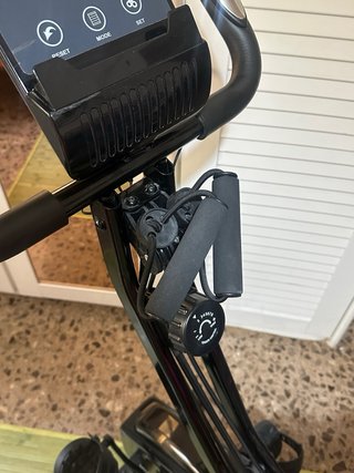 Bicicleta Estática Plegable Negra