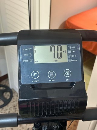 Bicicleta Estática Plegable Negra