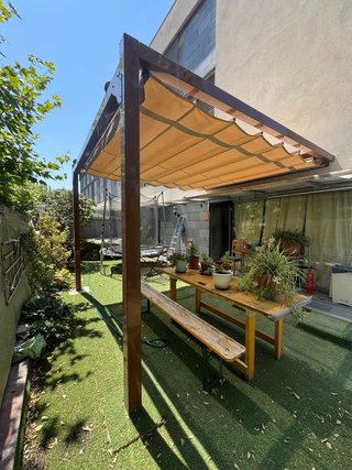 Pergola toldo palillero motor eléctrico