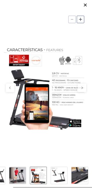 Cinta de correr Fytter plegable