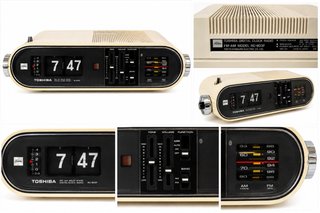 Radio Reloj Flip ClockToshiba FC-803P Japon 1970’s