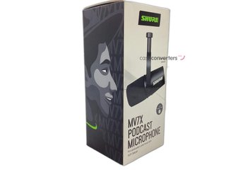 microfono vocalista shure mv7x podcast