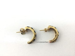 pendientes oro 18k con piedra con diamante