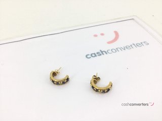 pendientes oro 18k con piedra con diamante