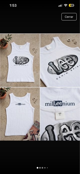 Camiseta tirantes Lee Denim Spirit Y2K