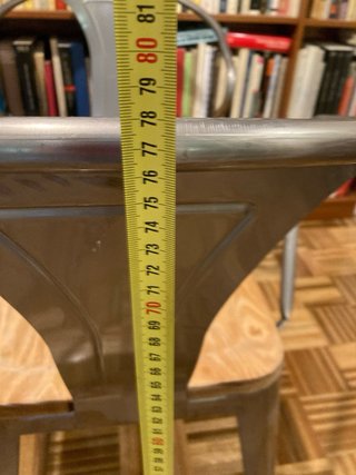 4 Sillas cocina y comedor Acero con Reposabrazos