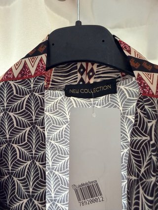 Kimono Étnico Negro Talla Única