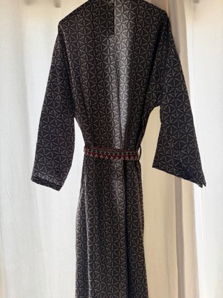 Kimono Étnico Negro Talla Única