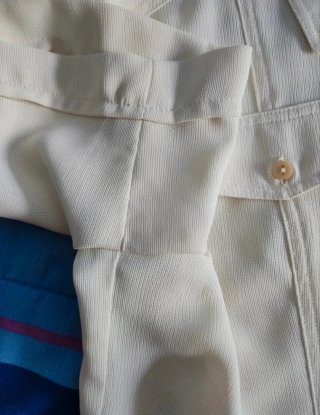 Camisa color crema Vintage talla L/XL