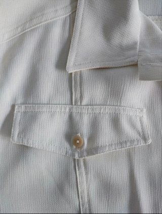 Camisa color crema Vintage talla L/XL