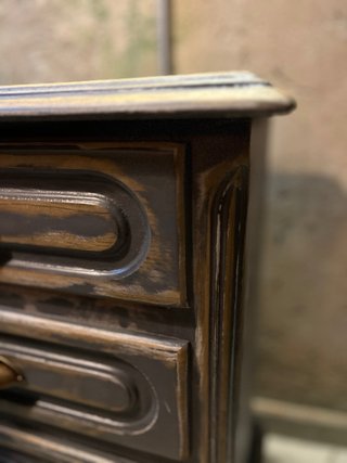 Mesa de Cabeceira Vintage Restaurada / Móvel de Ga