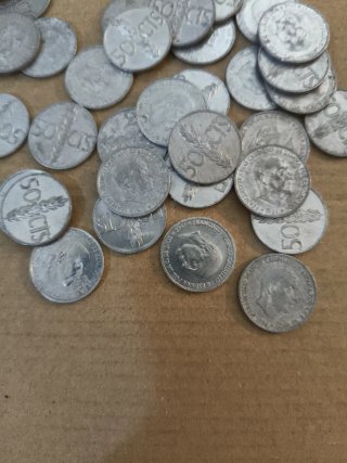 44 Monedas 50 Céntimos Franco