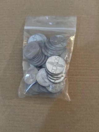 44 Monedas 50 Céntimos Franco