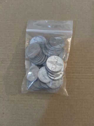 44 Monedas 50 Céntimos Franco