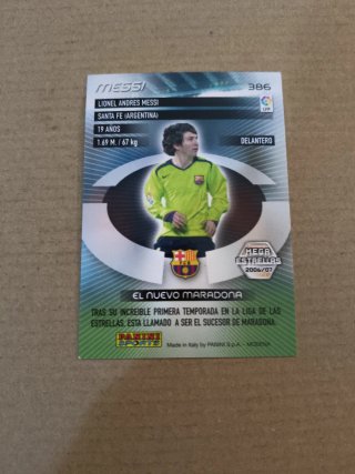 Carta Messi 2006/2007