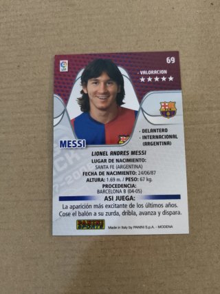 Carta Messi F.C. Barcelona 2007/08