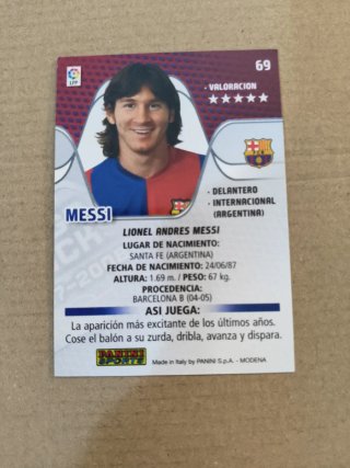 Carta Messi F.C. Barcelona 2007/08