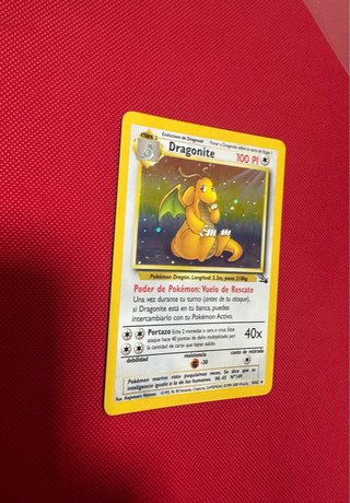 Carta Pokémon Dragonite Fósil Unlimited