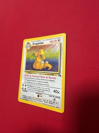 Carta Pokémon Dragonite Fósil Unlimited