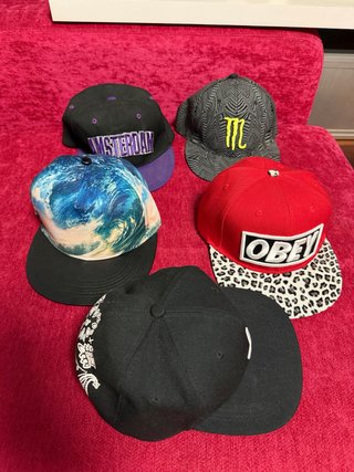 Lote 5 Gorras Obey Monster Amsterdam