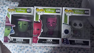 Funko Pop! Pesadilla antes de Navidad Shock, Lock,