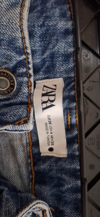 Falda pantalón vaquera Zara