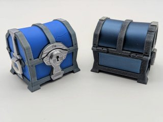 Cofre Fortnite Azul y Gris