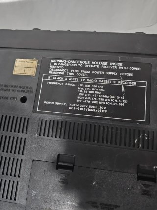 Radio TV Cassette Retro Vintage 3 en 1