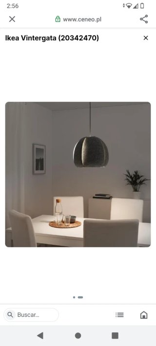 Lámpara techo VINTERGATA Ikea gris