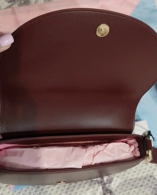 Mala tiracolo Chiara Ferragni bordeaux e dourada