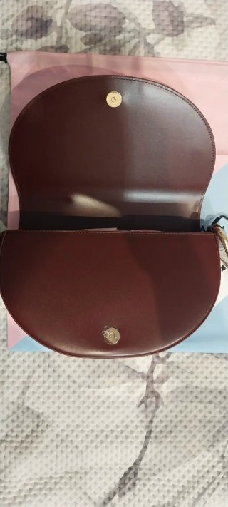 Mala tiracolo Chiara Ferragni bordeaux e dourada