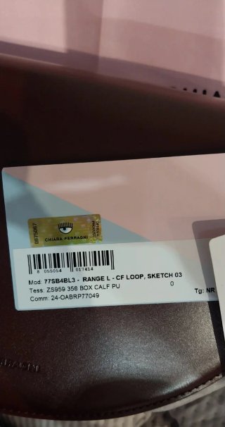 Mala tiracolo Chiara Ferragni bordeaux e dourada