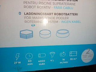 Robot Limpiafondos Gre WERUNNER Batería