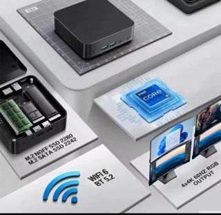 Mini PC i3 8GB RAM Negro